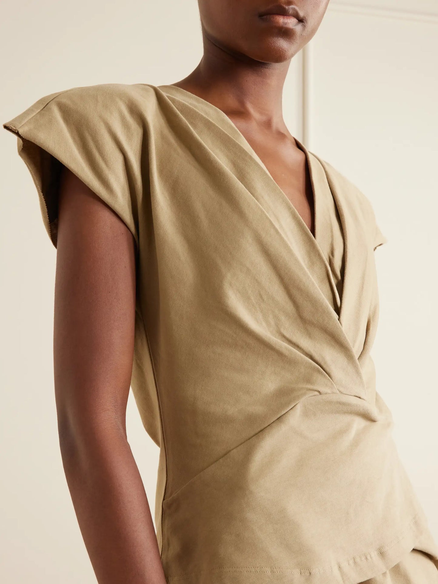 Nadrine Cotton-jersey T-shirt