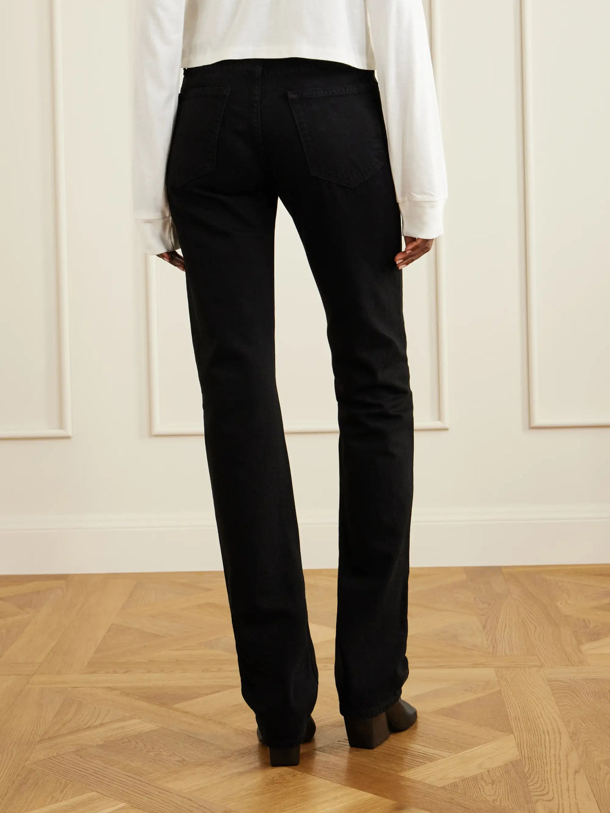 ÉTERNE Chloe High-rise Straight-leg Jeans