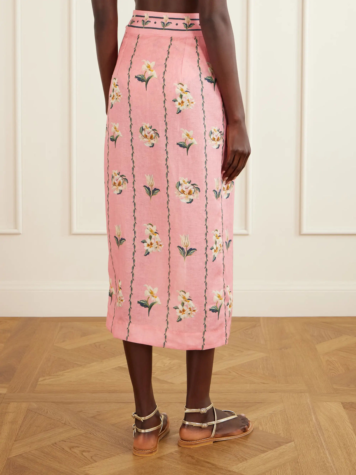 Agua by Agua Bendita Tierra Promessa Floral-print Linen Pareo