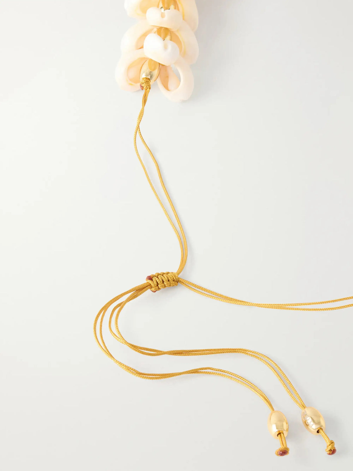 Gold-plated, Seashell And Ceramic Necklace