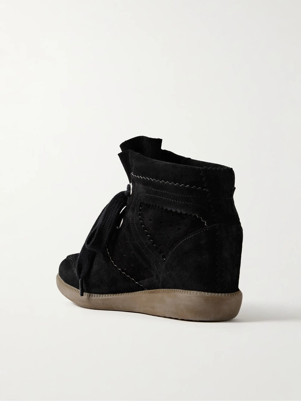 Bobby Suede Wedge Sneakers