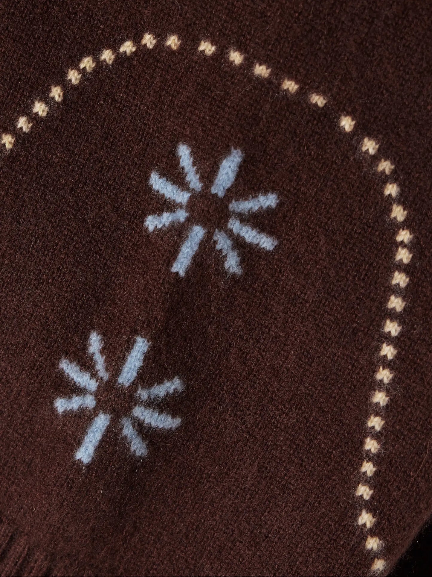 Intarsia-knit Cashmere Wide-leg Pants