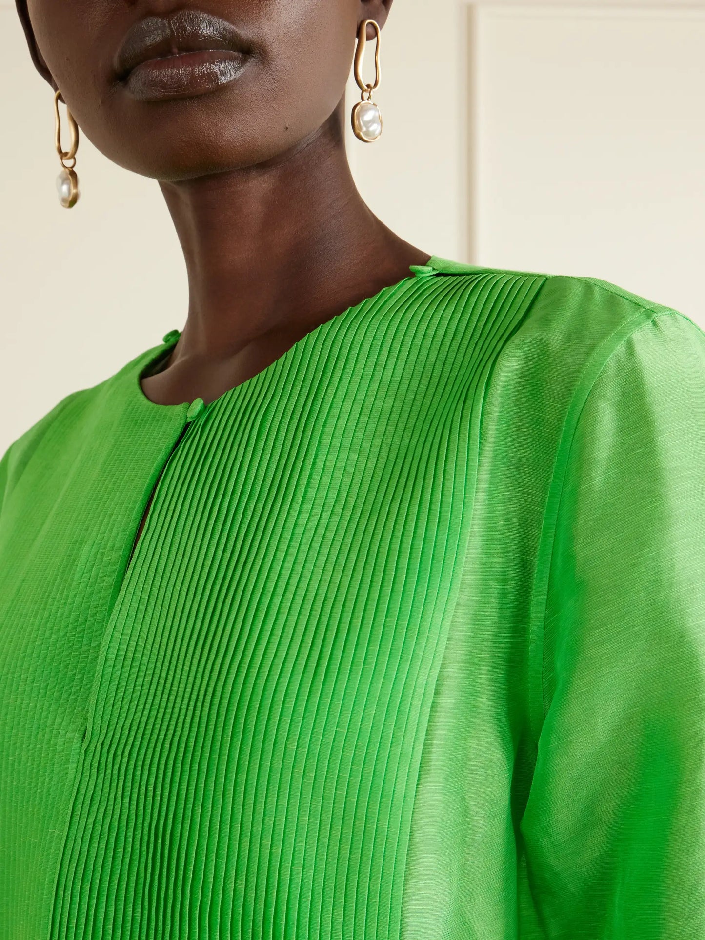 Linen And Silk-blend Kaftan