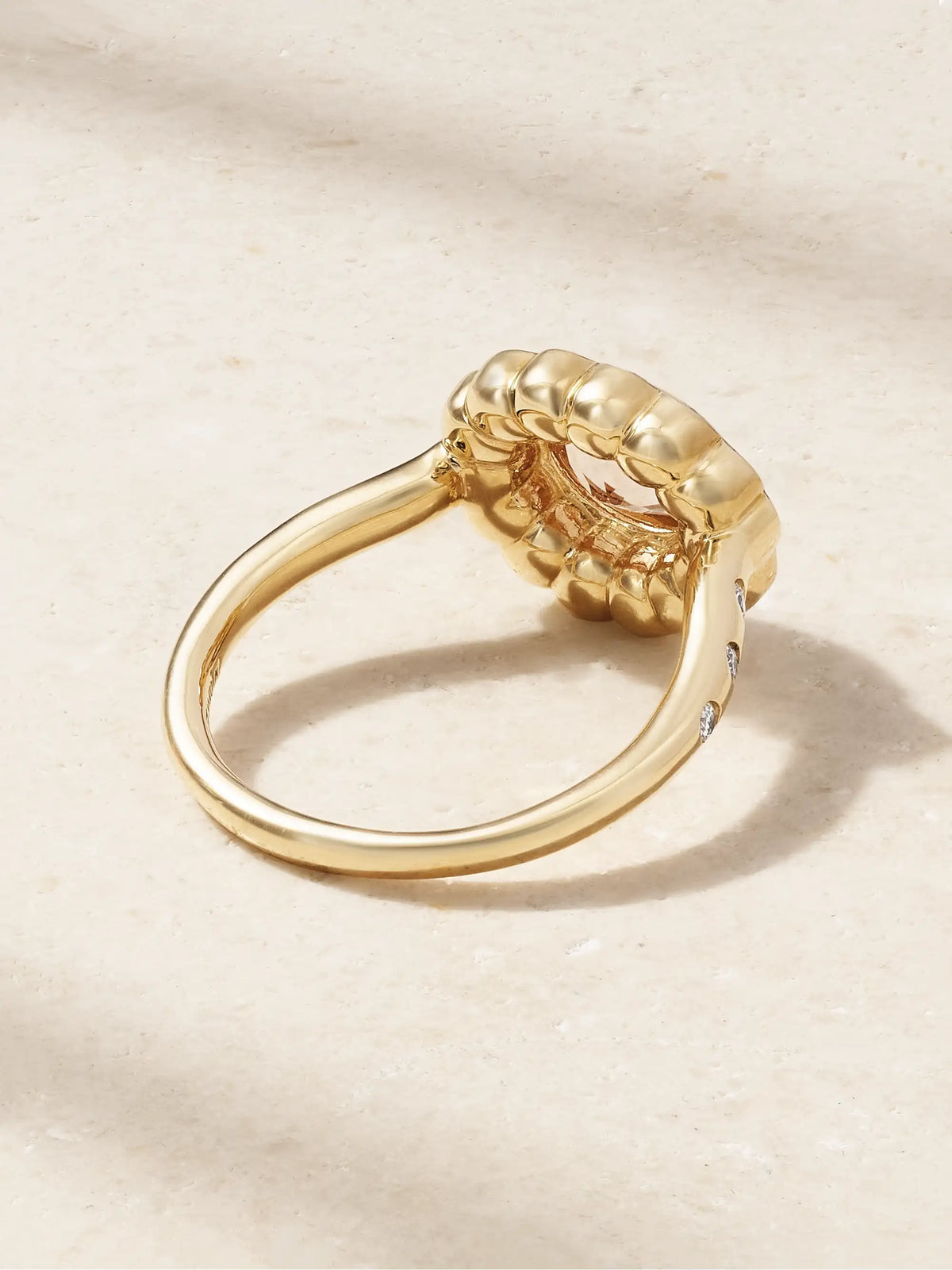 Lexie 18-karat Gold, Morganite And Diamond Ring