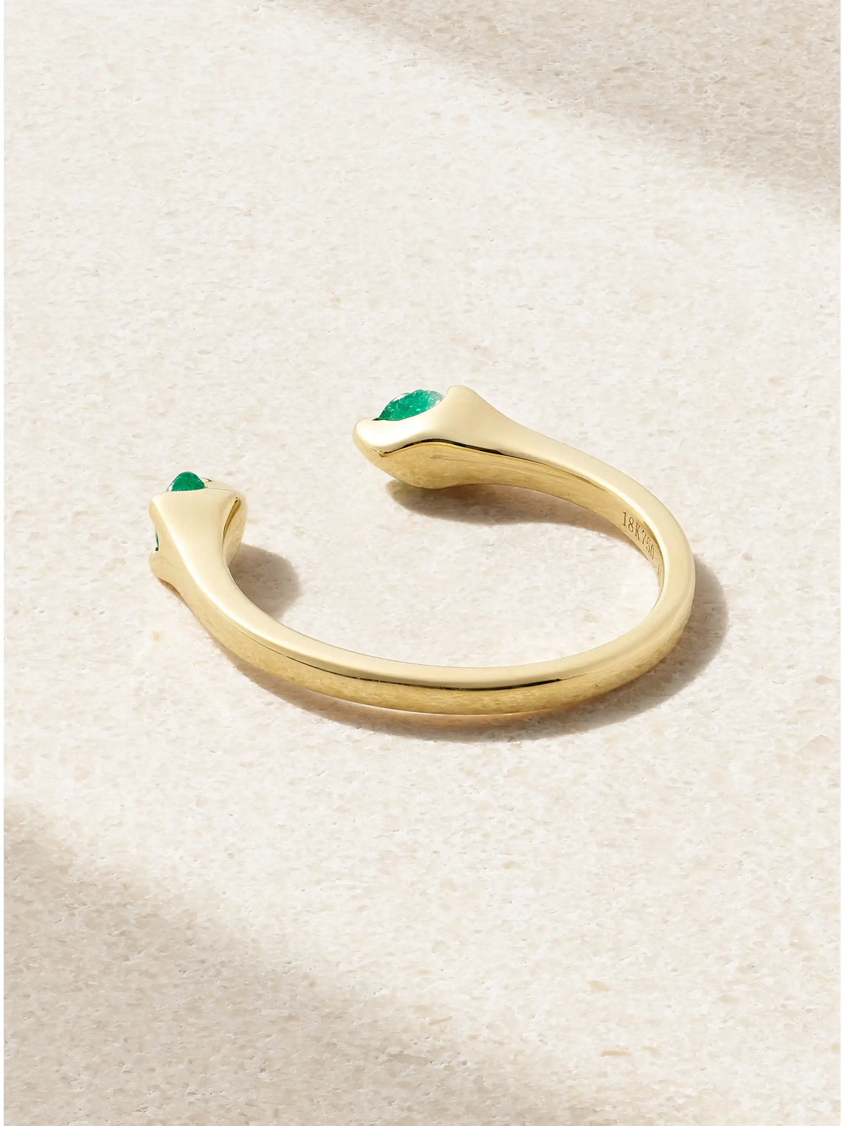 Orbit 18-karat Gold Emerald Ring