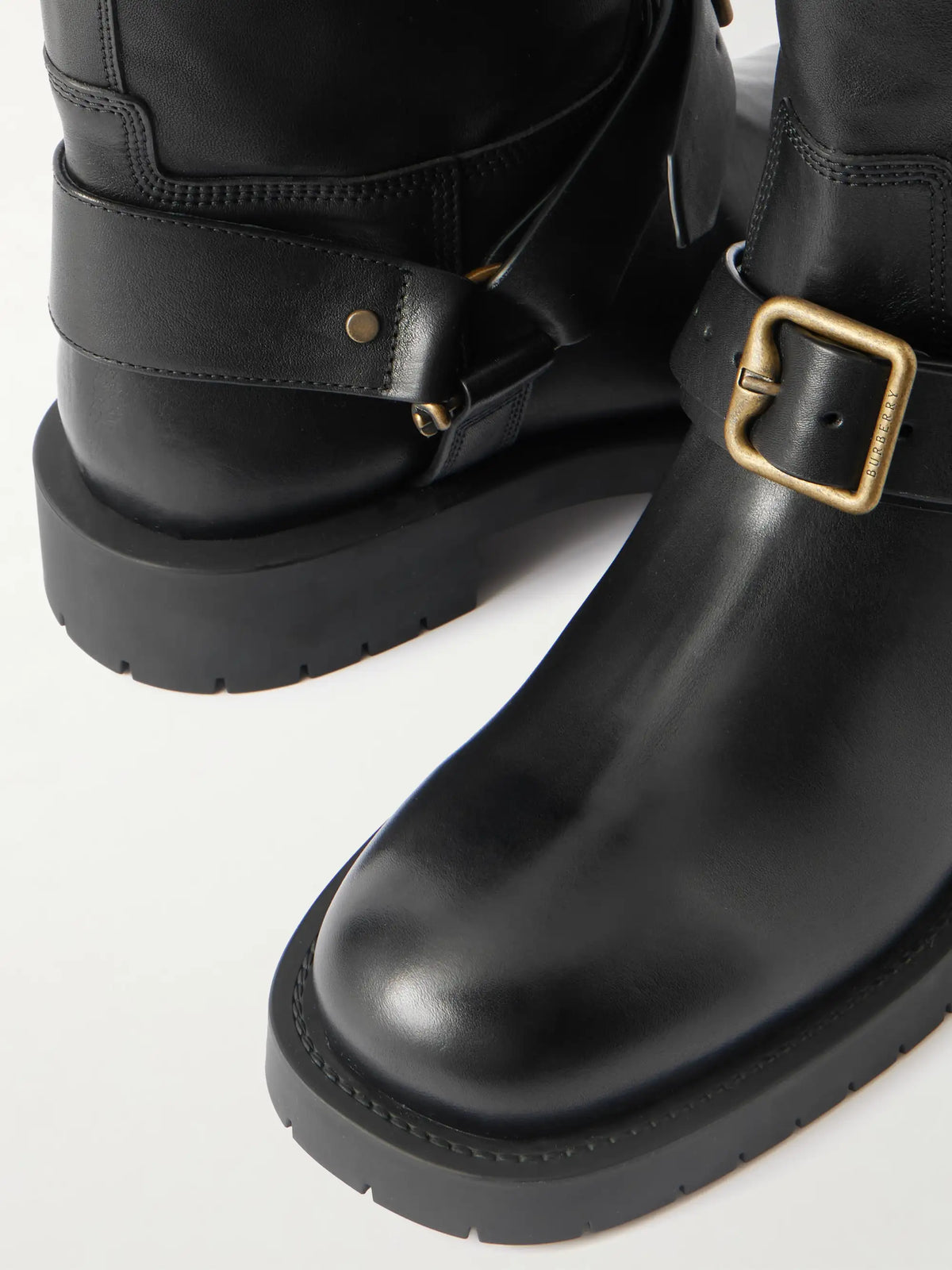 Buckled Leather Boots