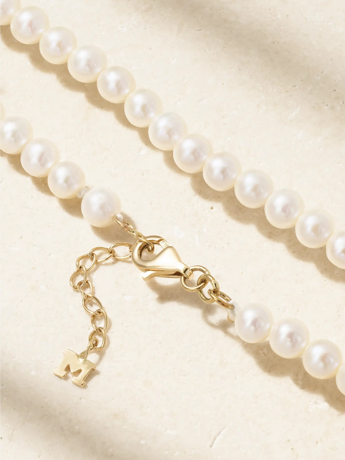 Not Your Mother's 14-karat Gold Pearl Anklet