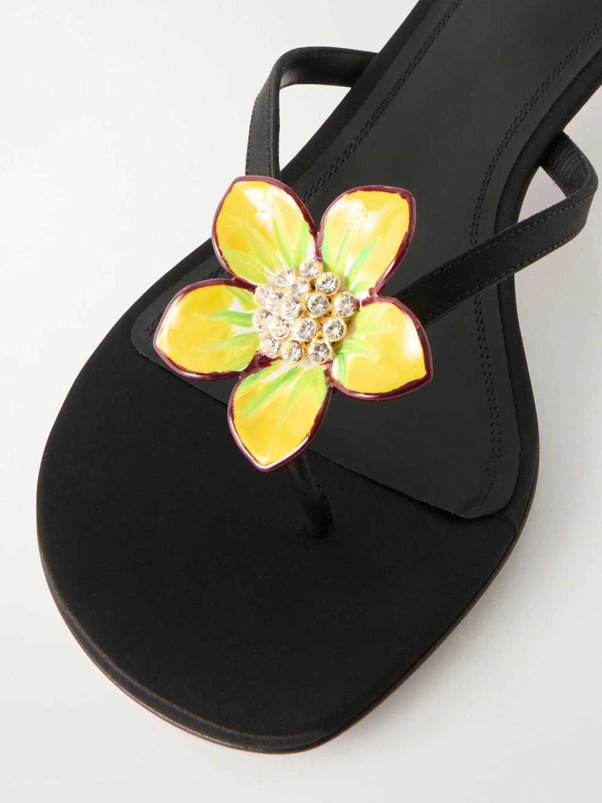 Vittoria 45 Satin Thong Sandals