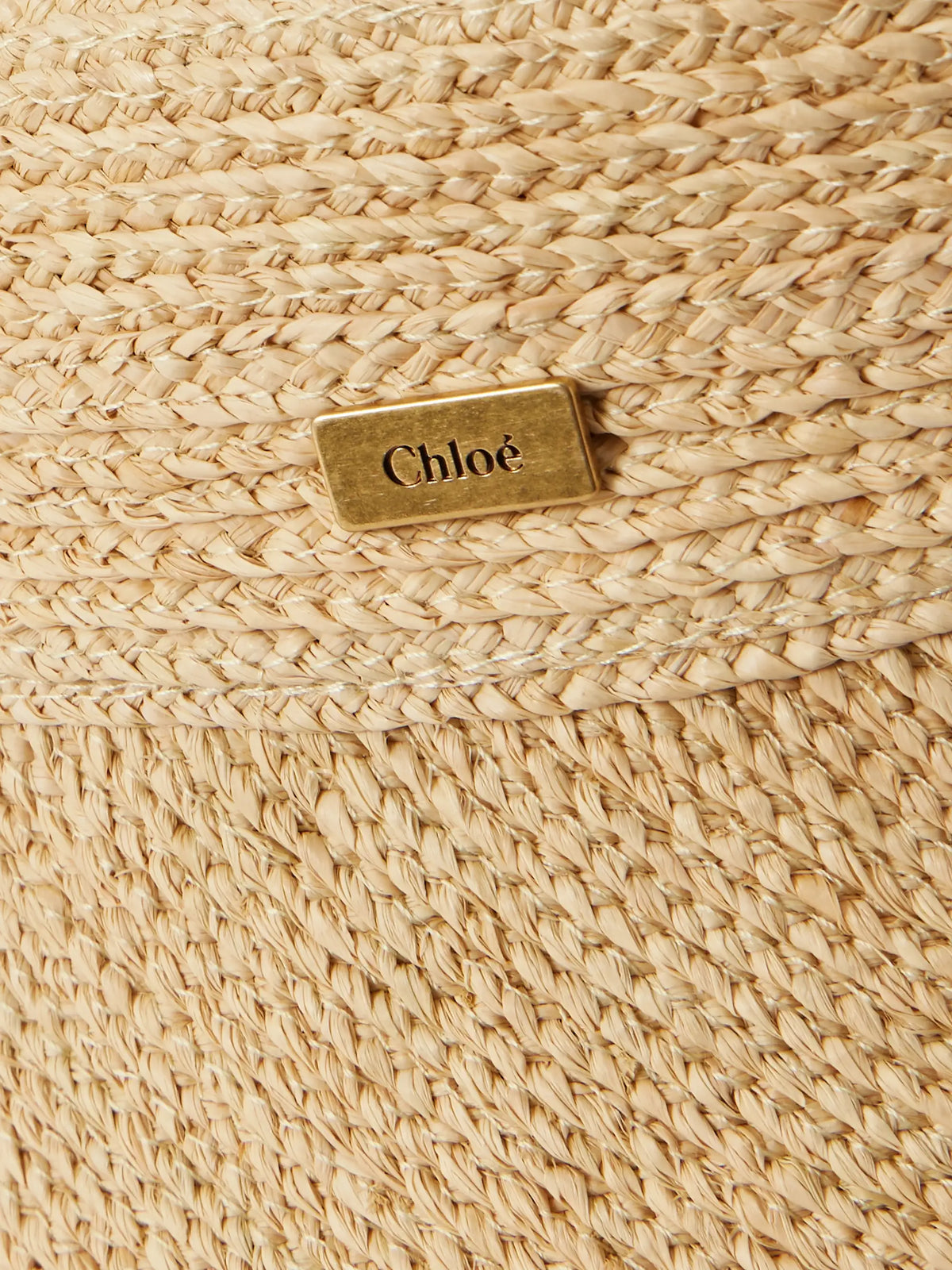 Printed Silk-trimmed Woven Raffia Sunhat