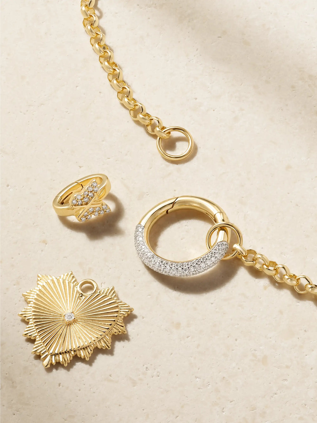 FoundRae True Love 18-karat Gold Diamond Pendant Necklace