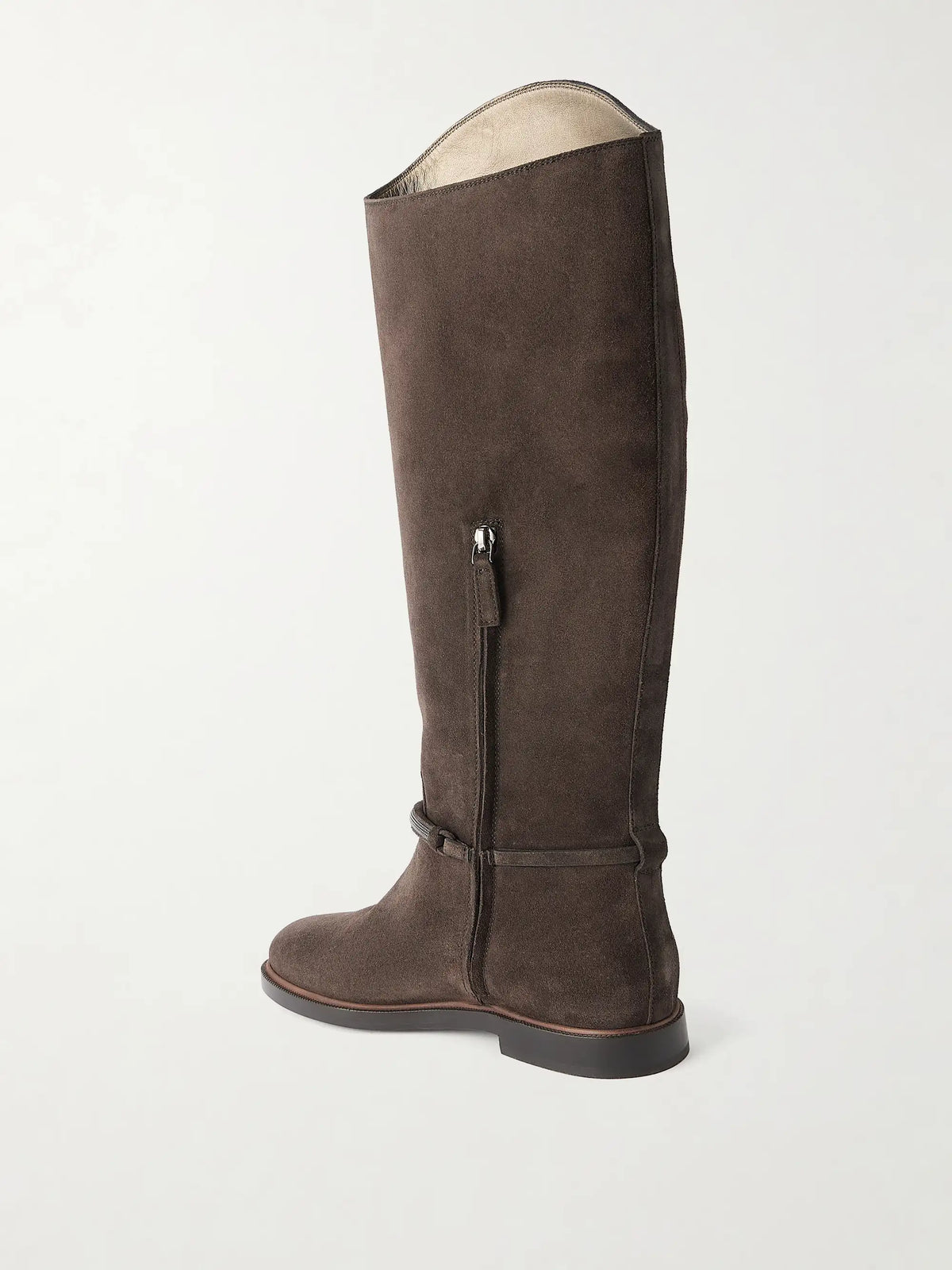 Embellished Suede Boots