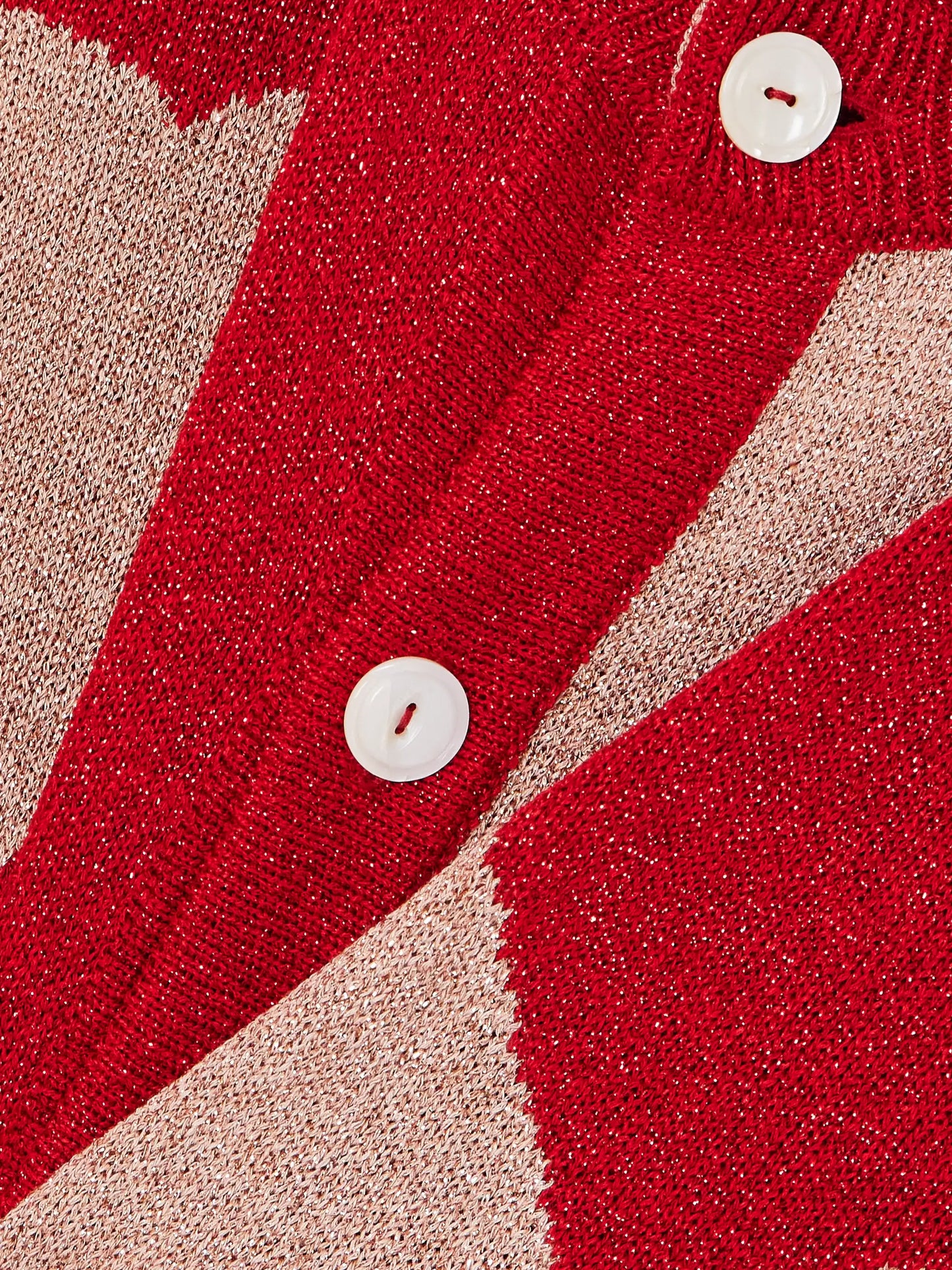 Two-tone Lamé Cardigan