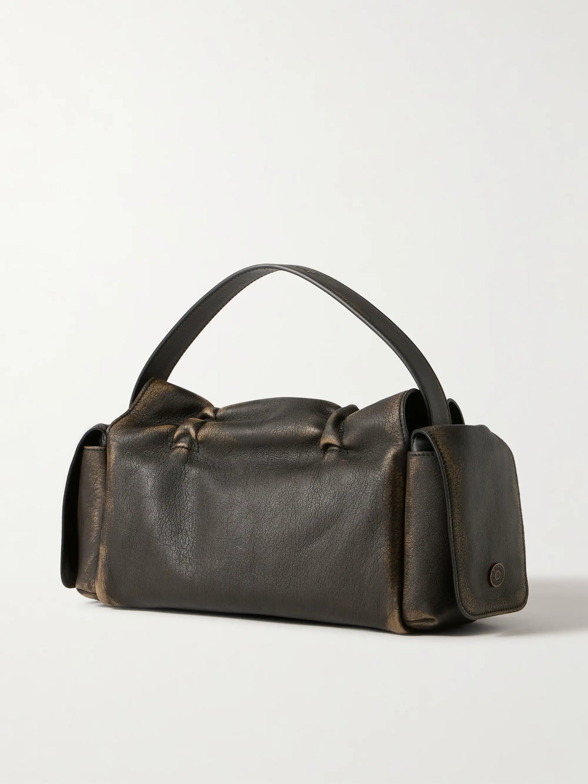 Multipocket Leather Shoulder Bag
