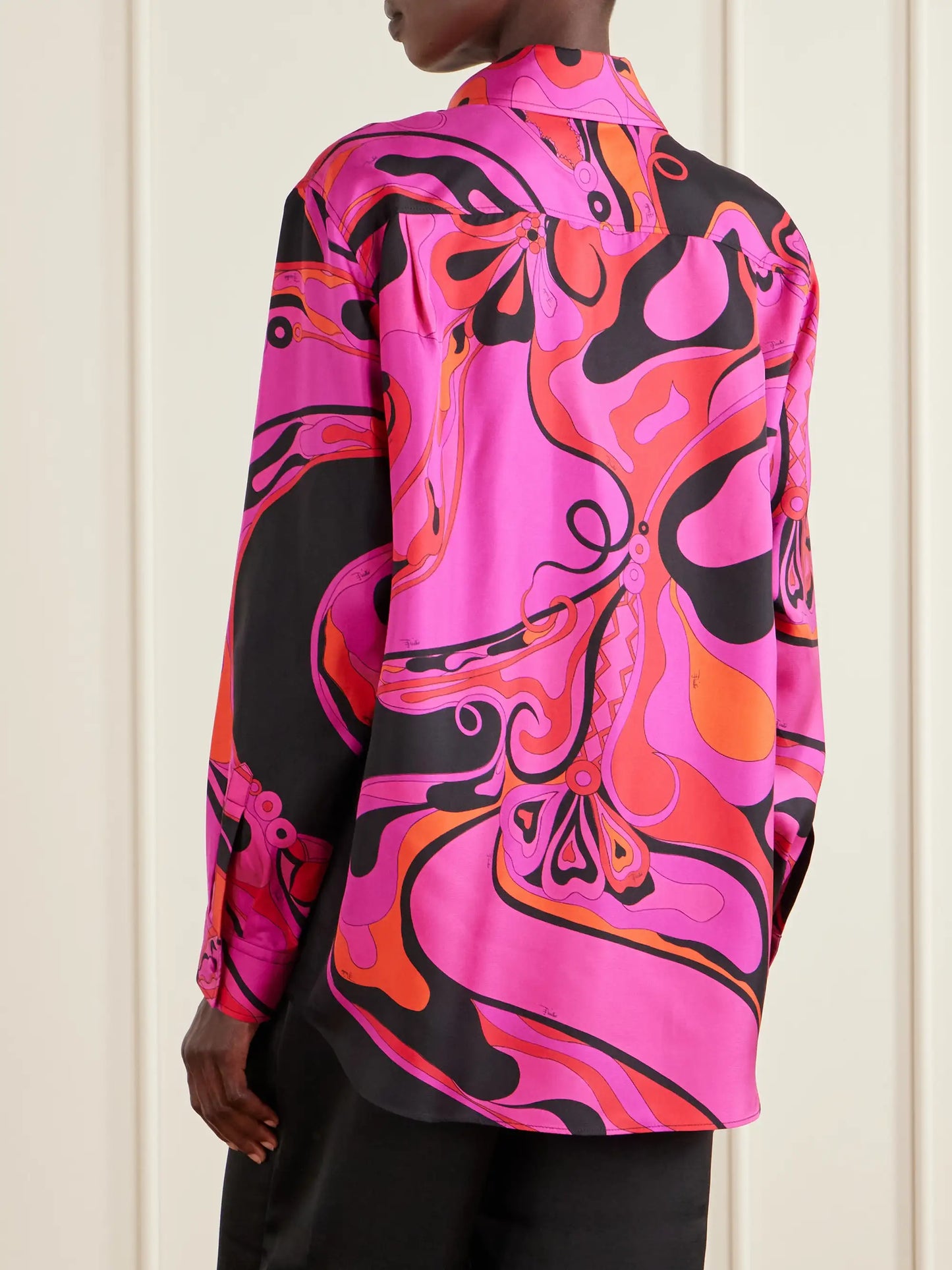 Printed Silk Twill Shirt