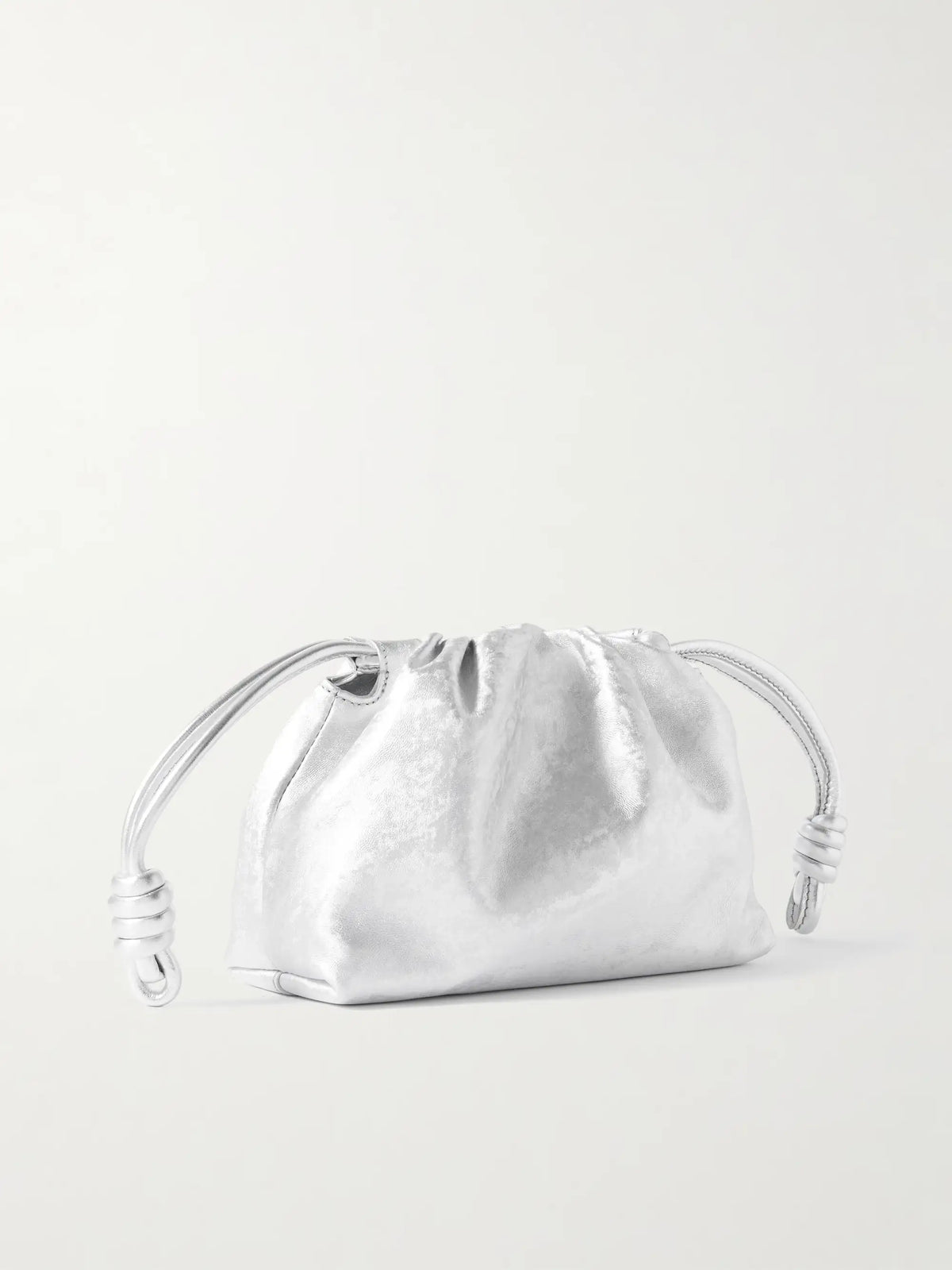Flamenco Mini Metallic Leather Clutch