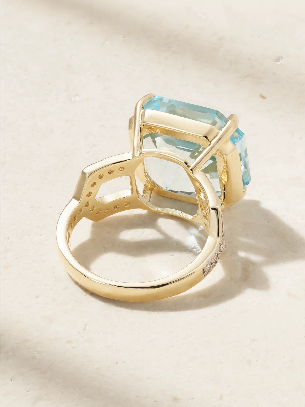 14-karat Gold, Topaz And Diamond Ring
