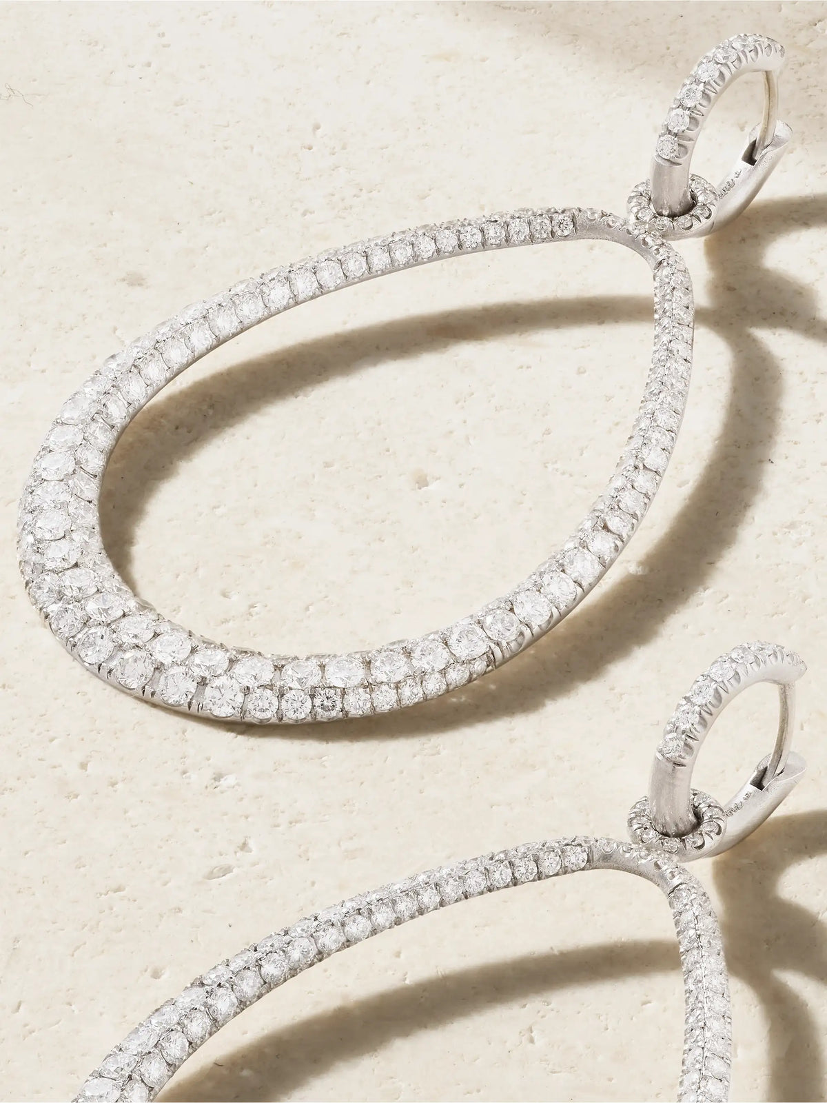 Swing 18-karat White Gold Diamond Hoop Earrings