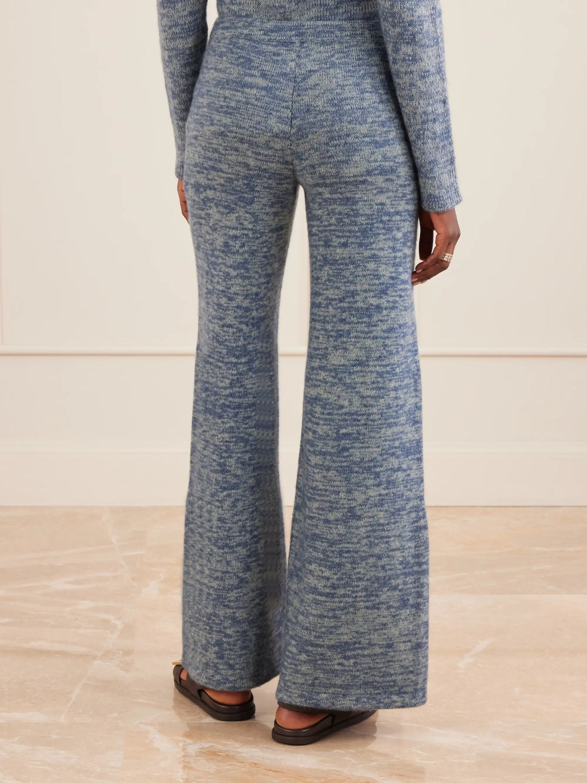 Nimbus Knitted Cashmere And Silk-blend Wide-leg Pants