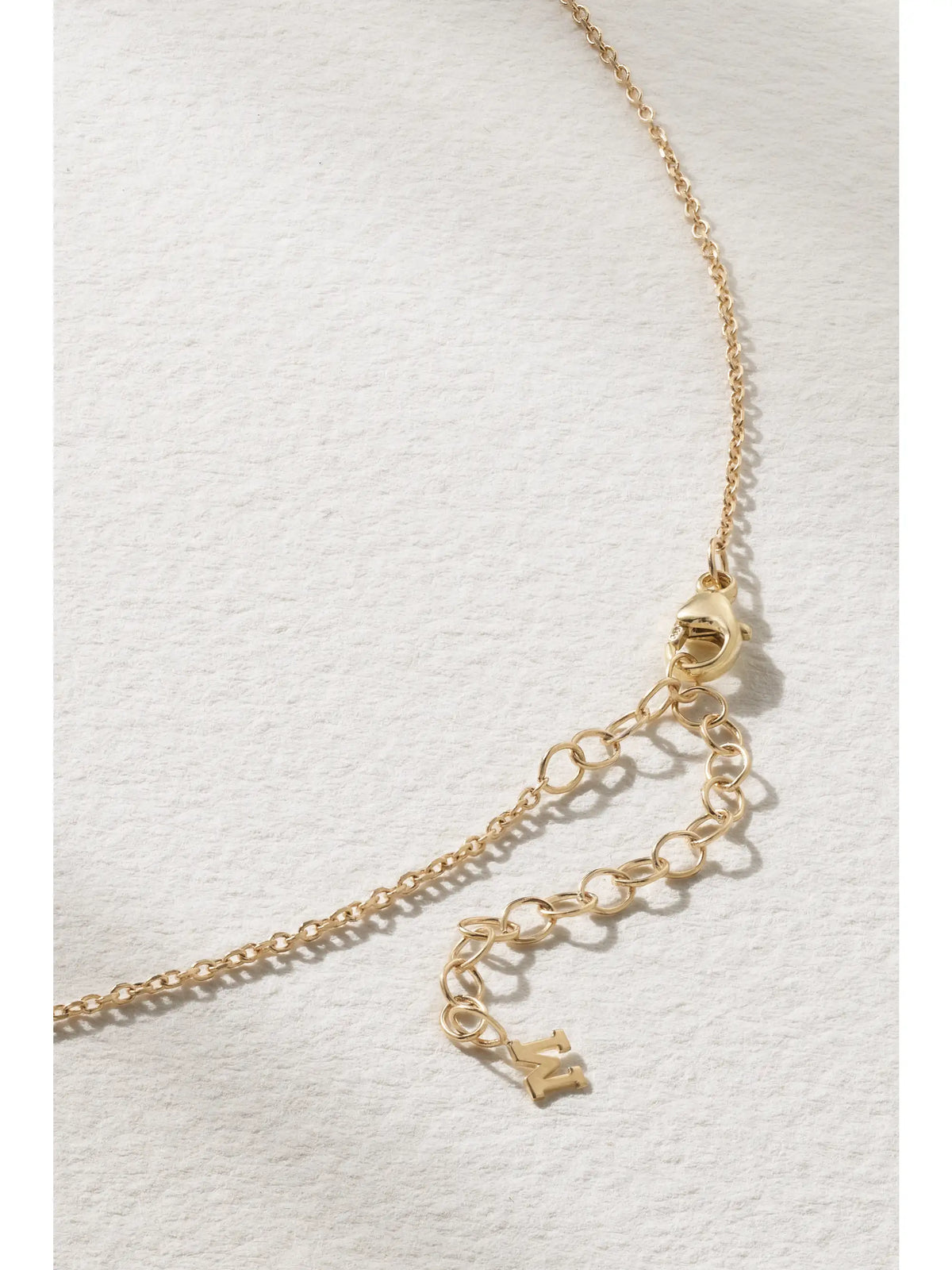 Mateo 14-karat Gold Diamond Necklace