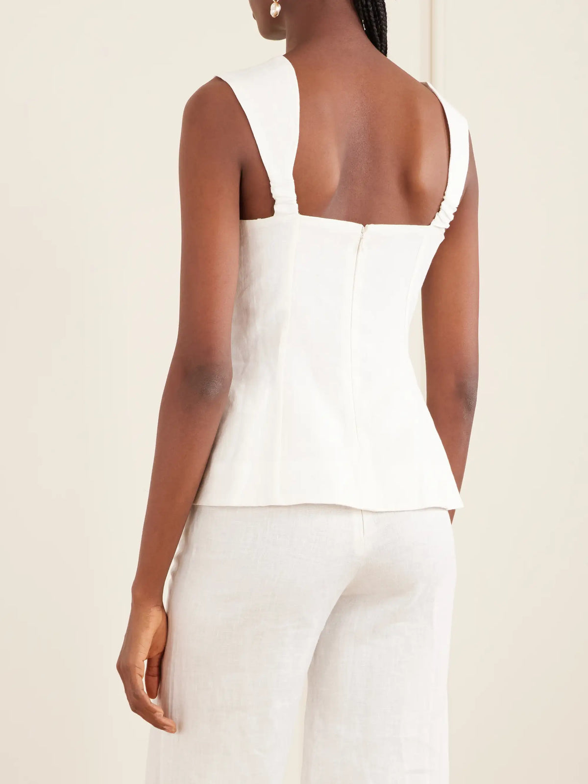 Faithfull Pallida Linen Top