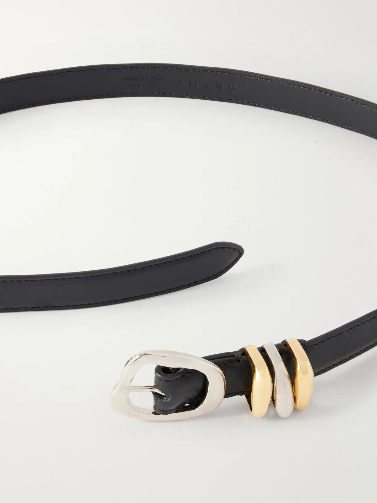 Tugela Croc-effect Leather Belt