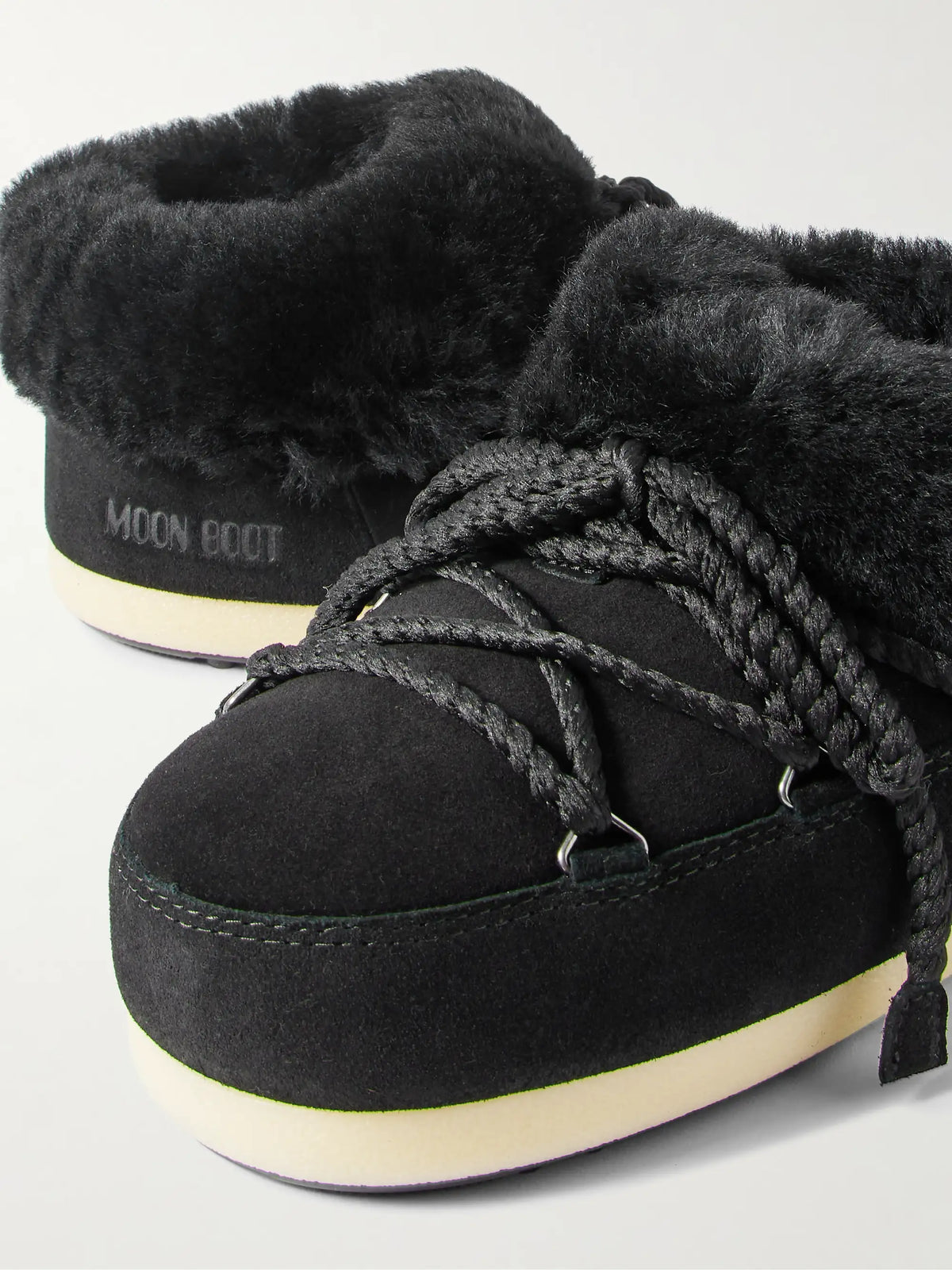 Evx Shearling-trimmed Suede Ankle Boots