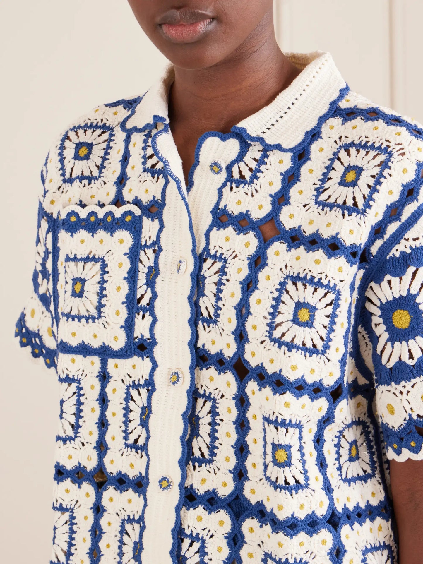 Dolly Crochet Cotton Shirt