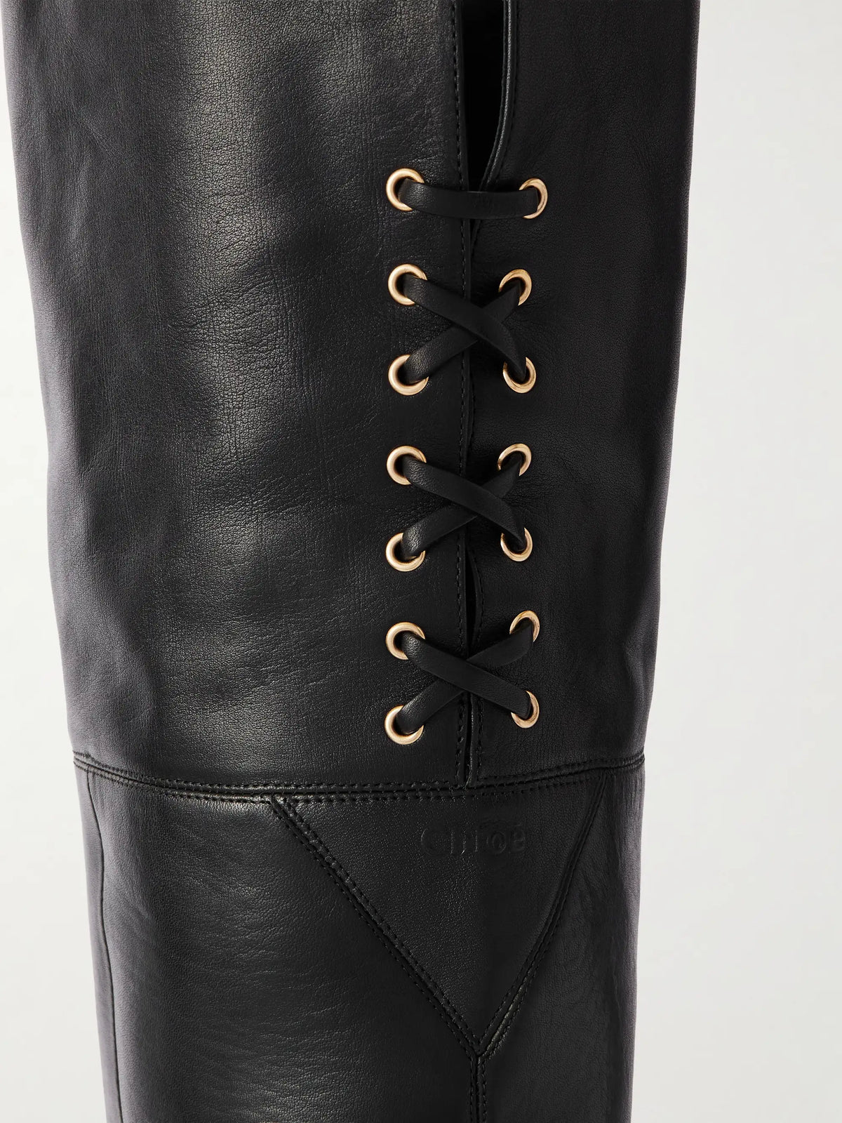 Studded Leather Over-the-knee Boots