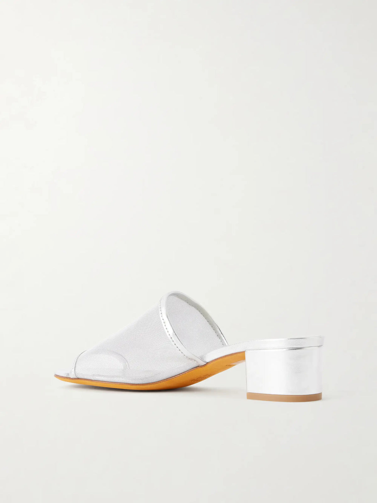 40 Sophie Leather-trimmed Mesh Sandals