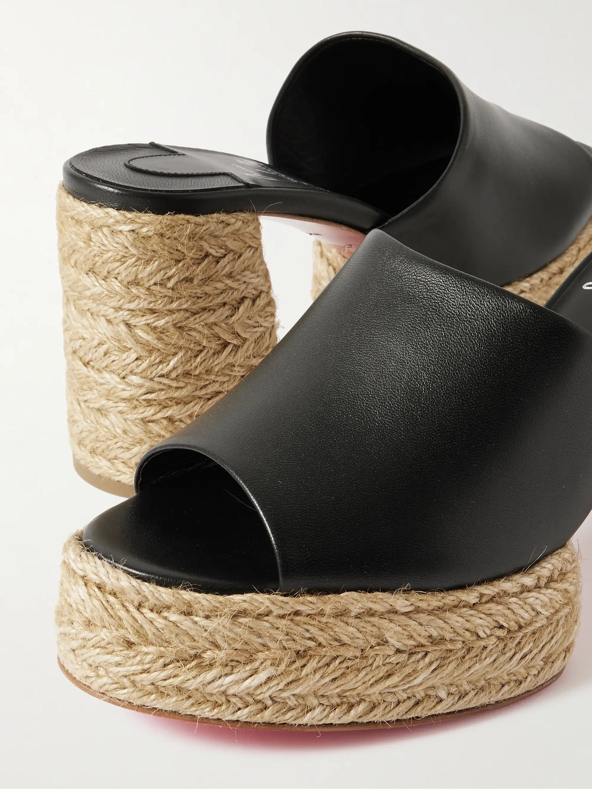 Calakala 85 Leather Espadrille Platform Mules