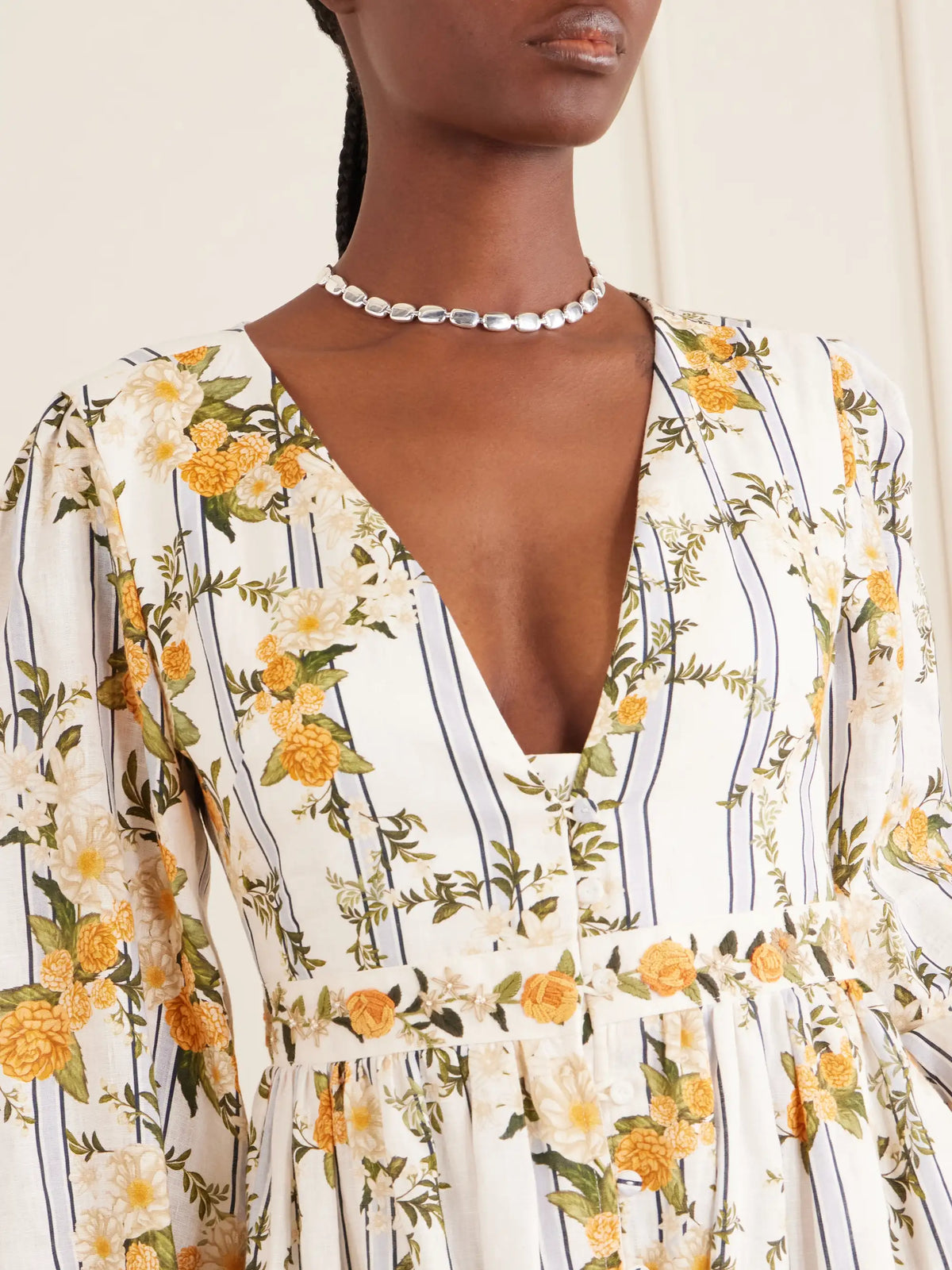 Agua by Agua Bendita Frambuesa Valle Linen Dress