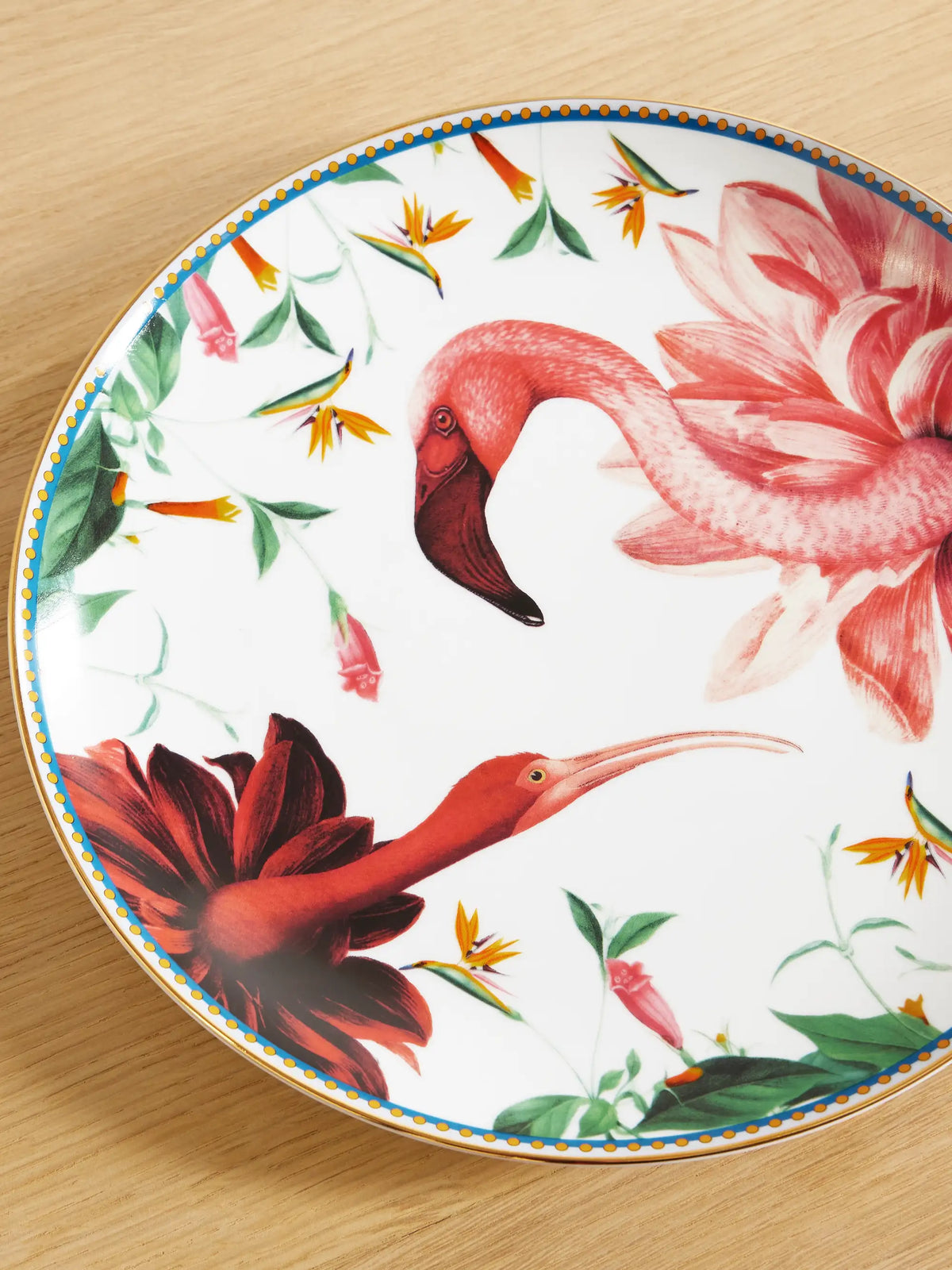 + Beto Val Gold-plated Painted Porcelain Plate