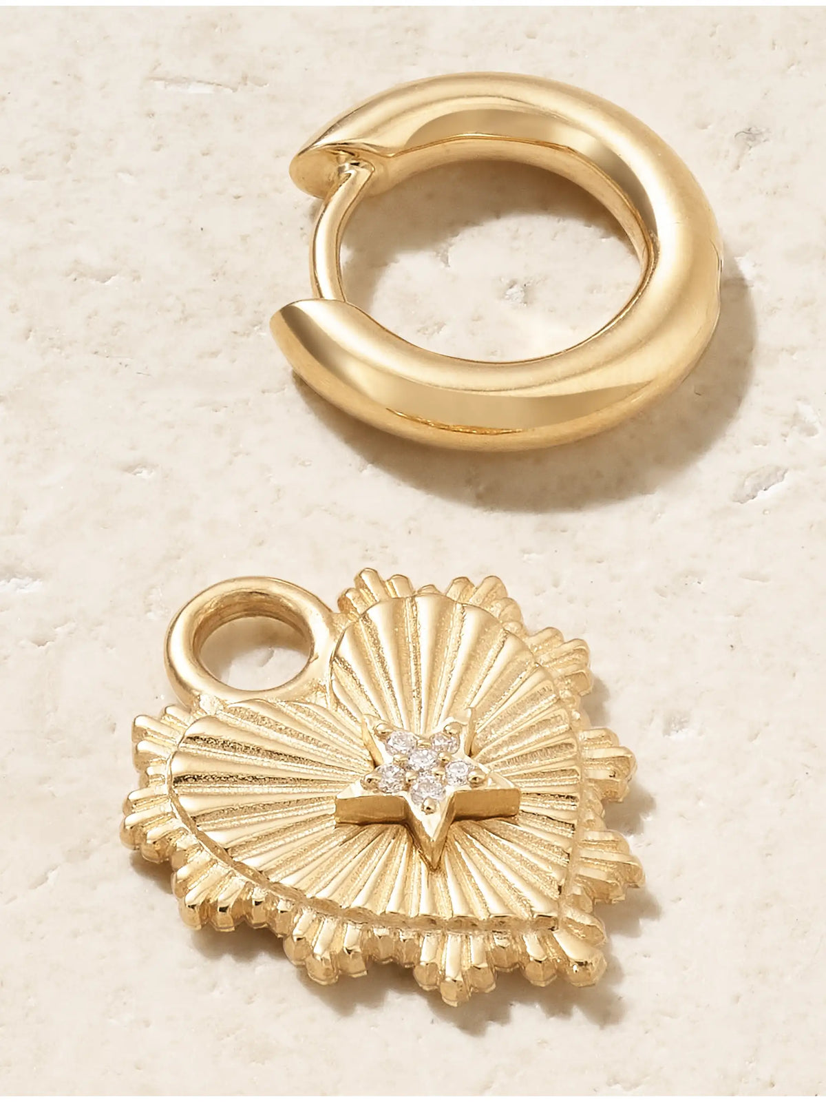 FoundRae 18-karat Gold Diamond Single Earring