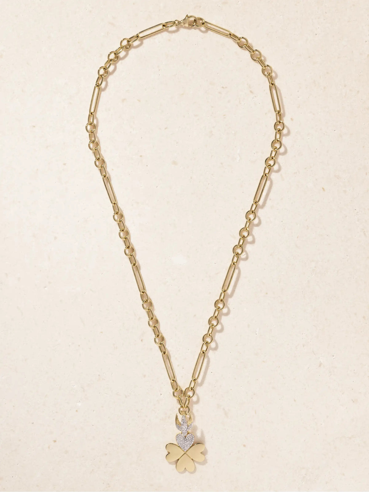 FoundRae 18-karat Gold Diamond Pendant Necklace