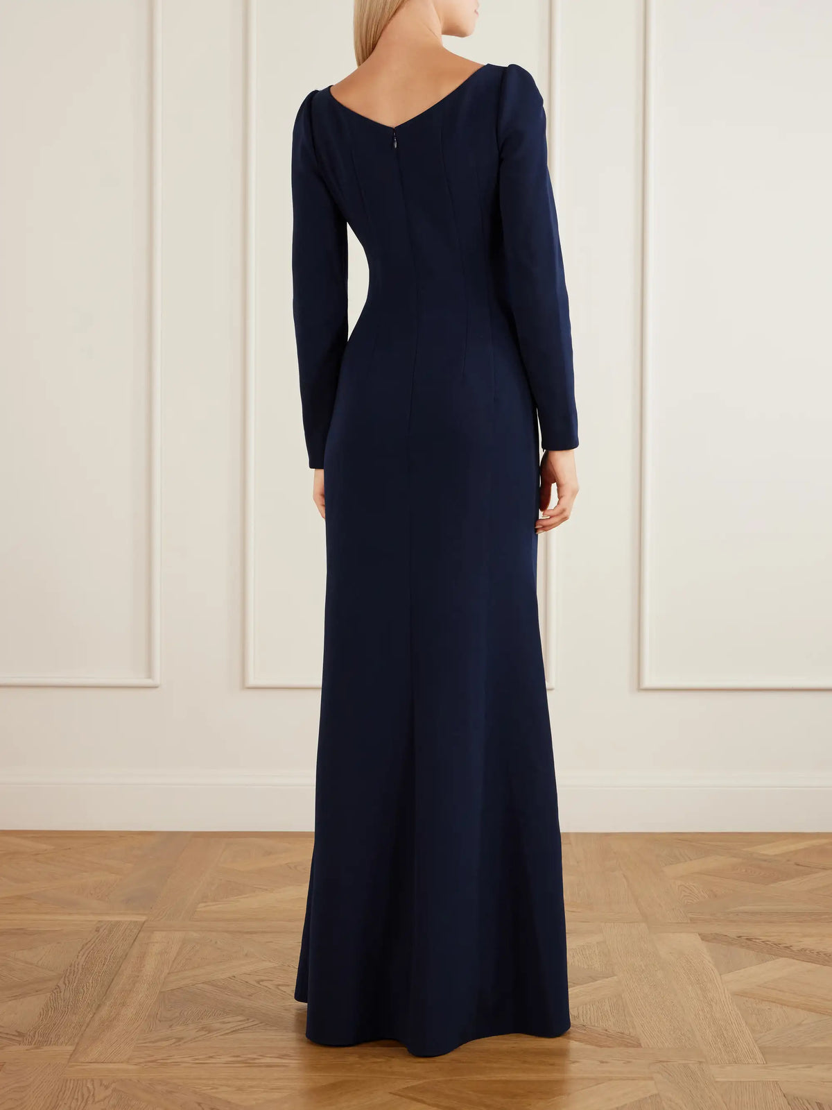 Jenny Packham Avana Crystal And Bead-embellished Crepe Gown