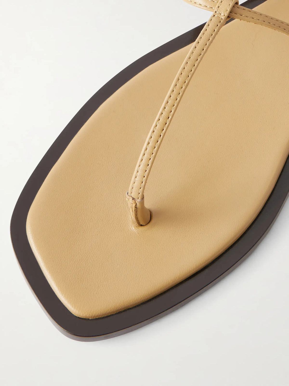 T-strap Leather Flats