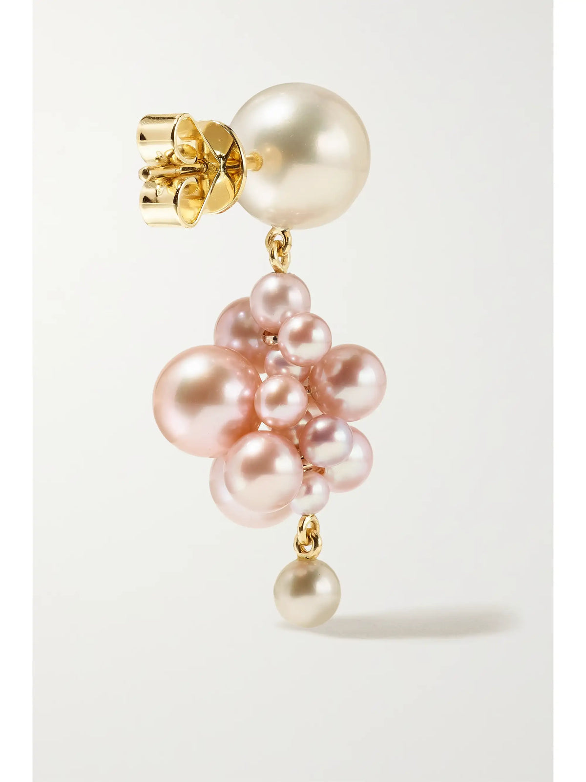 Botticelli Rose 14-karat Gold Pearl Earrings