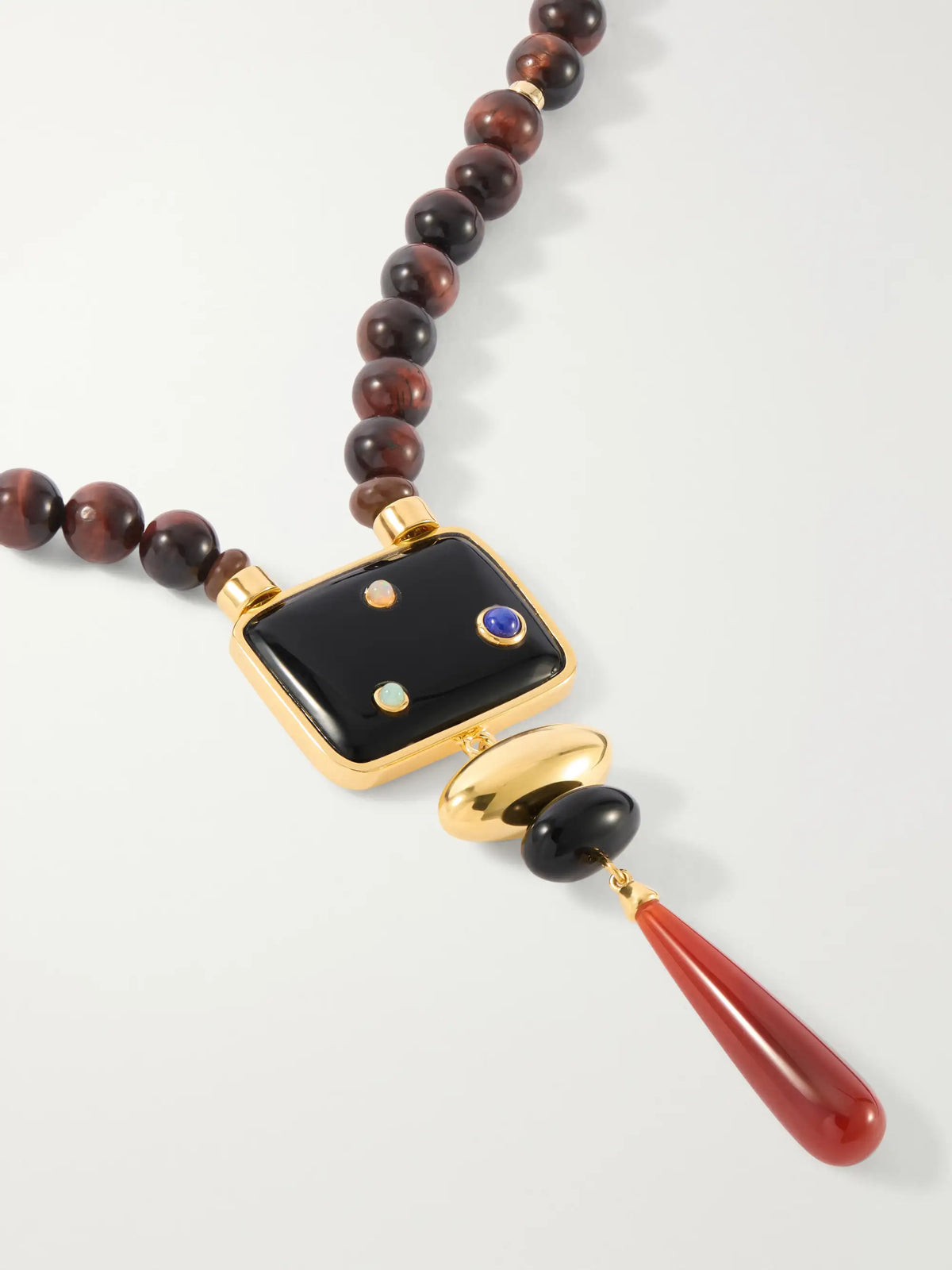 Lizzie Fortunato Constellation Gold-plated Multi-stone Beaded Necklace