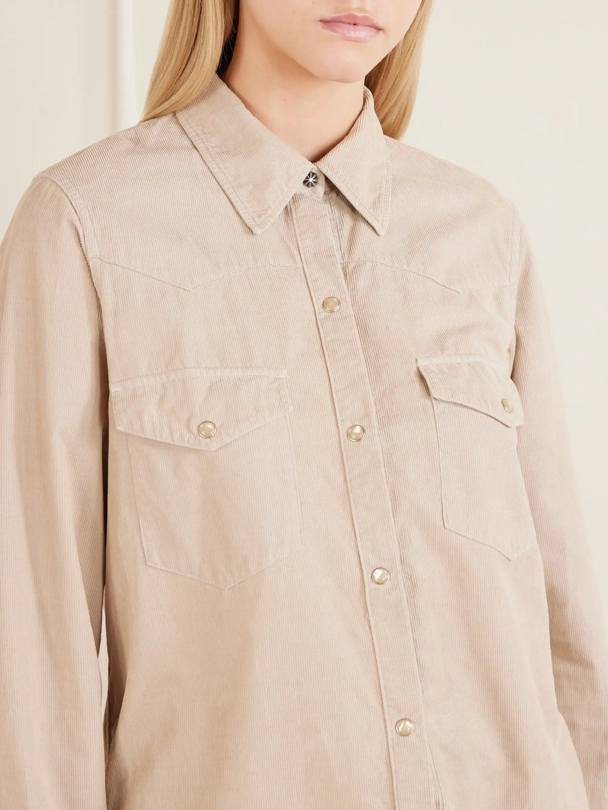 Nili Lotan Travis Cotton Corduroy Shirt