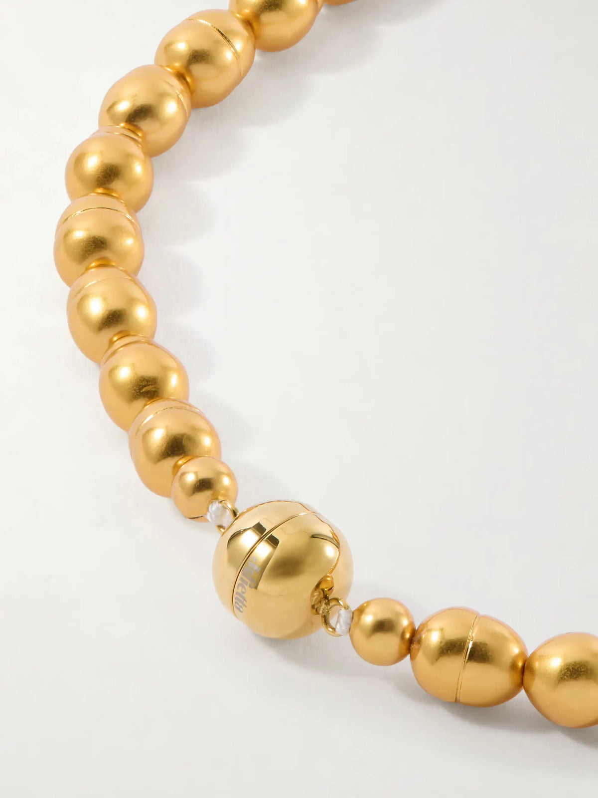 Mykonos Gold-plated Beaded Necklace