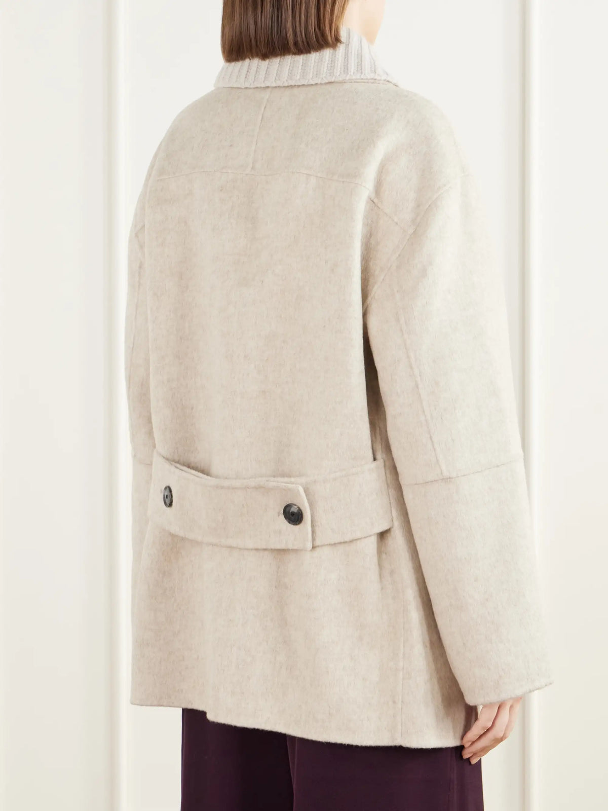 Proenza Schouler White Label Lisa Paneled Rib-trimmed Wool-blend Jacket