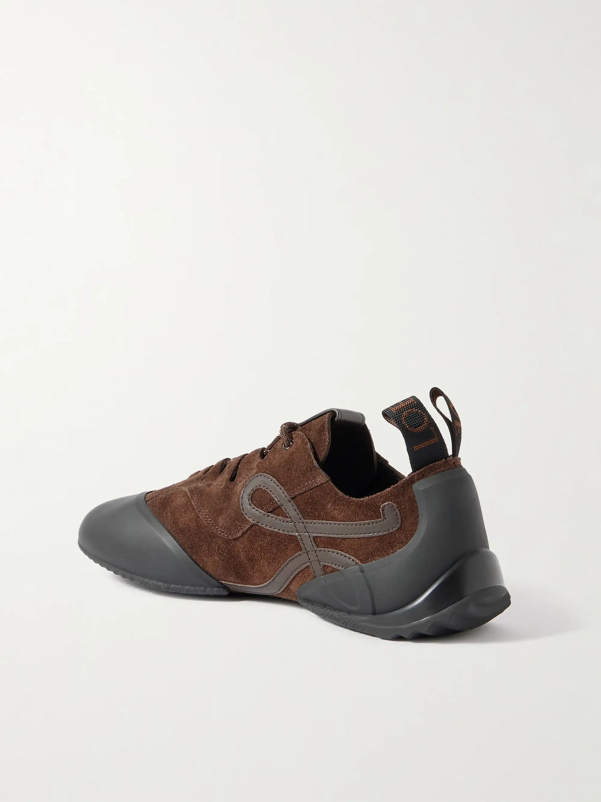 Grip Tpu And Leather-trimmed Suede Sneakers