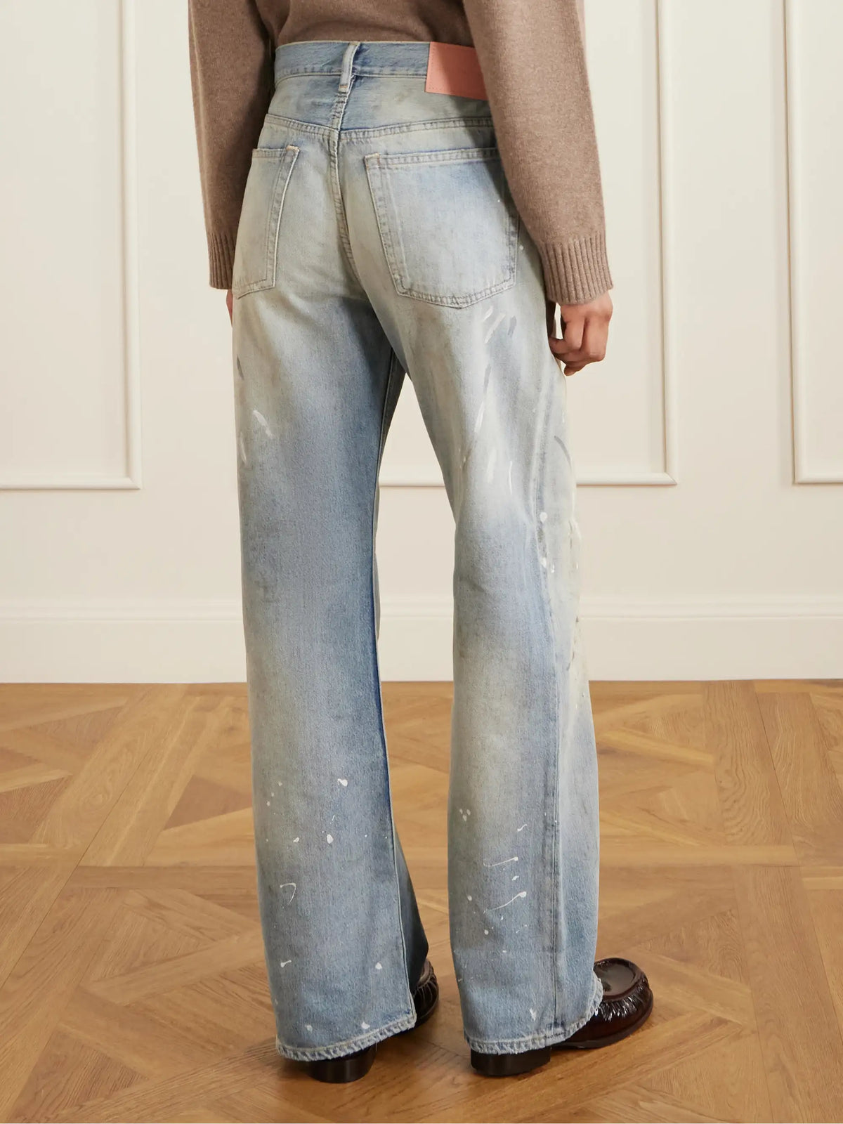 Acne Studios 2021 Distressed Mid-rise Straight-leg Jeans