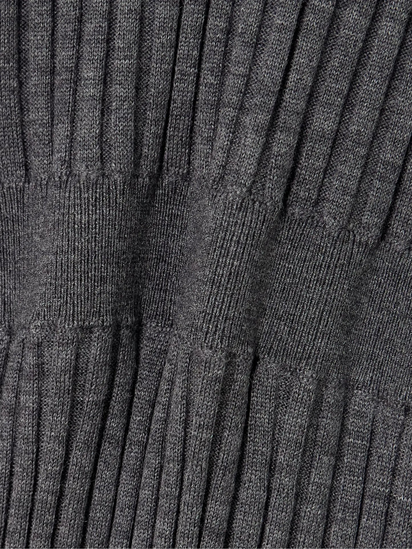 Ribbed Wool Midi Dress