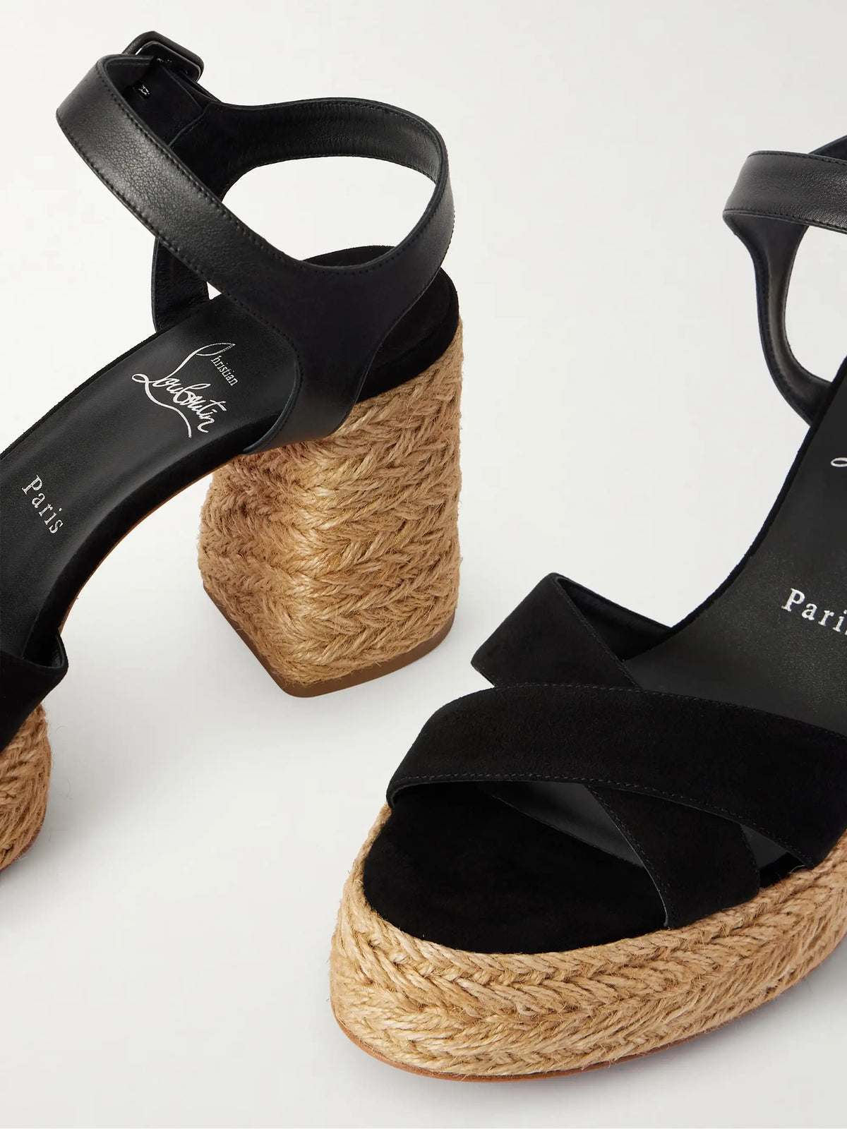 Calakala 85 Leather And Suede Espadrille Platform Sandals