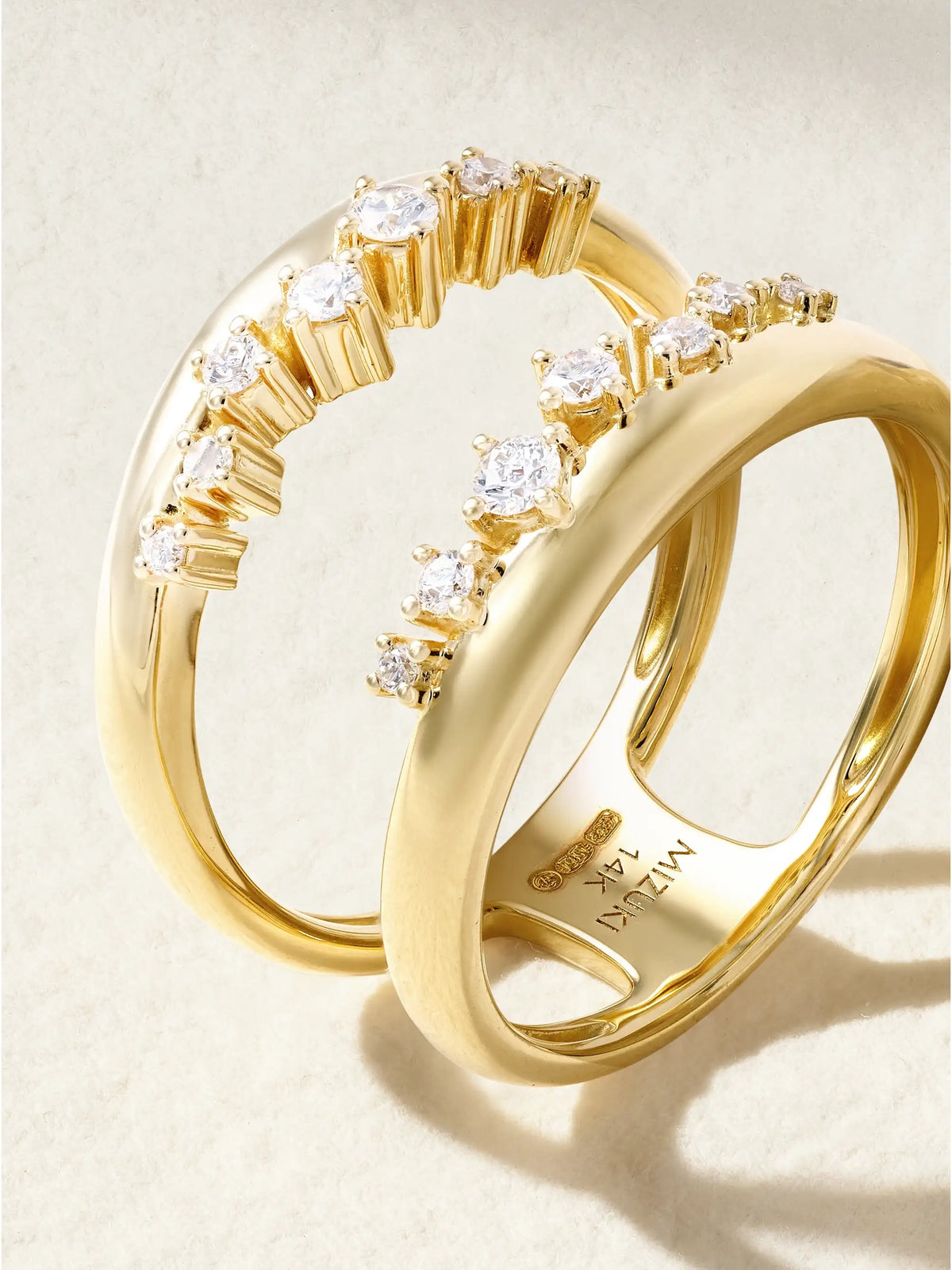Mizuki 14-karat Gold Diamond Ring