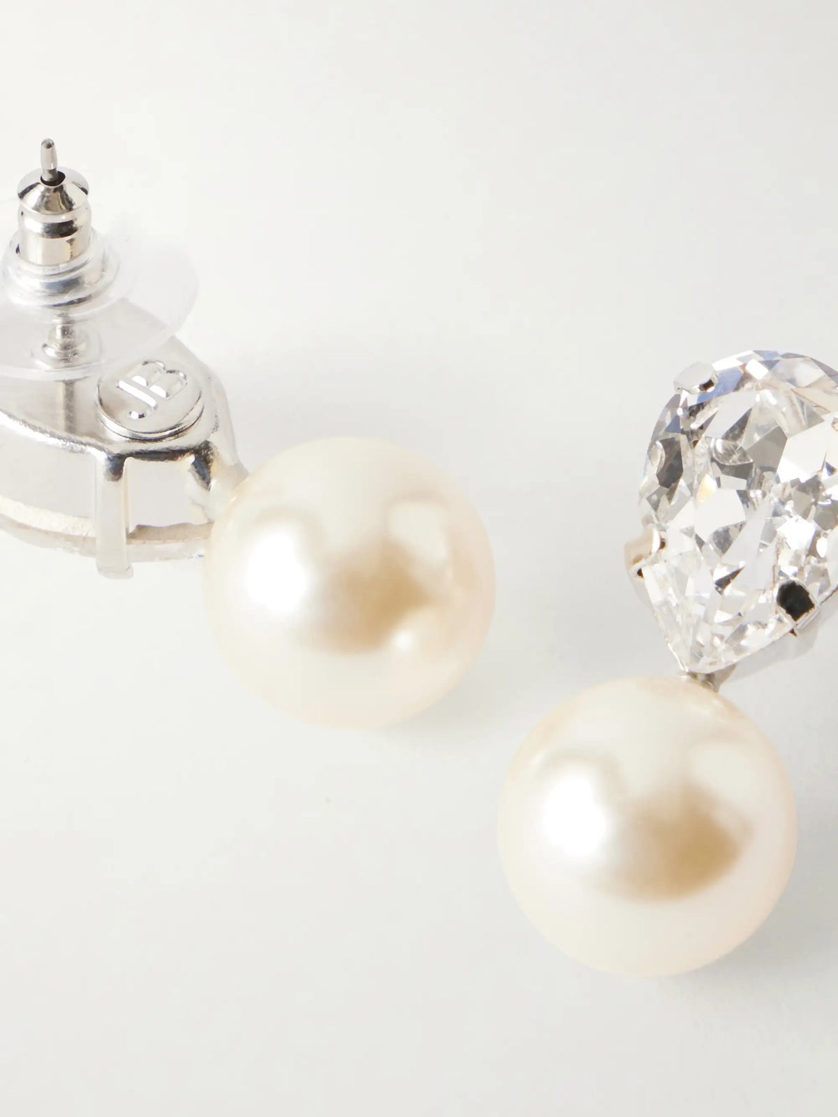 Cimone Silver-tone Crystal Earrings