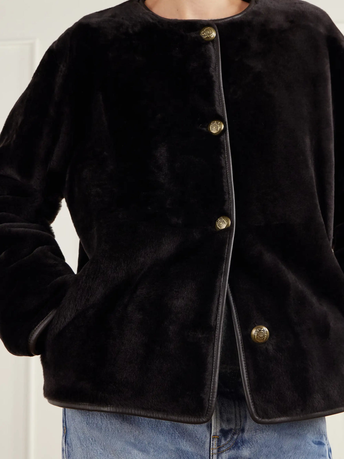 ARMA Gloria Reversible Shearling And Leather Jacket