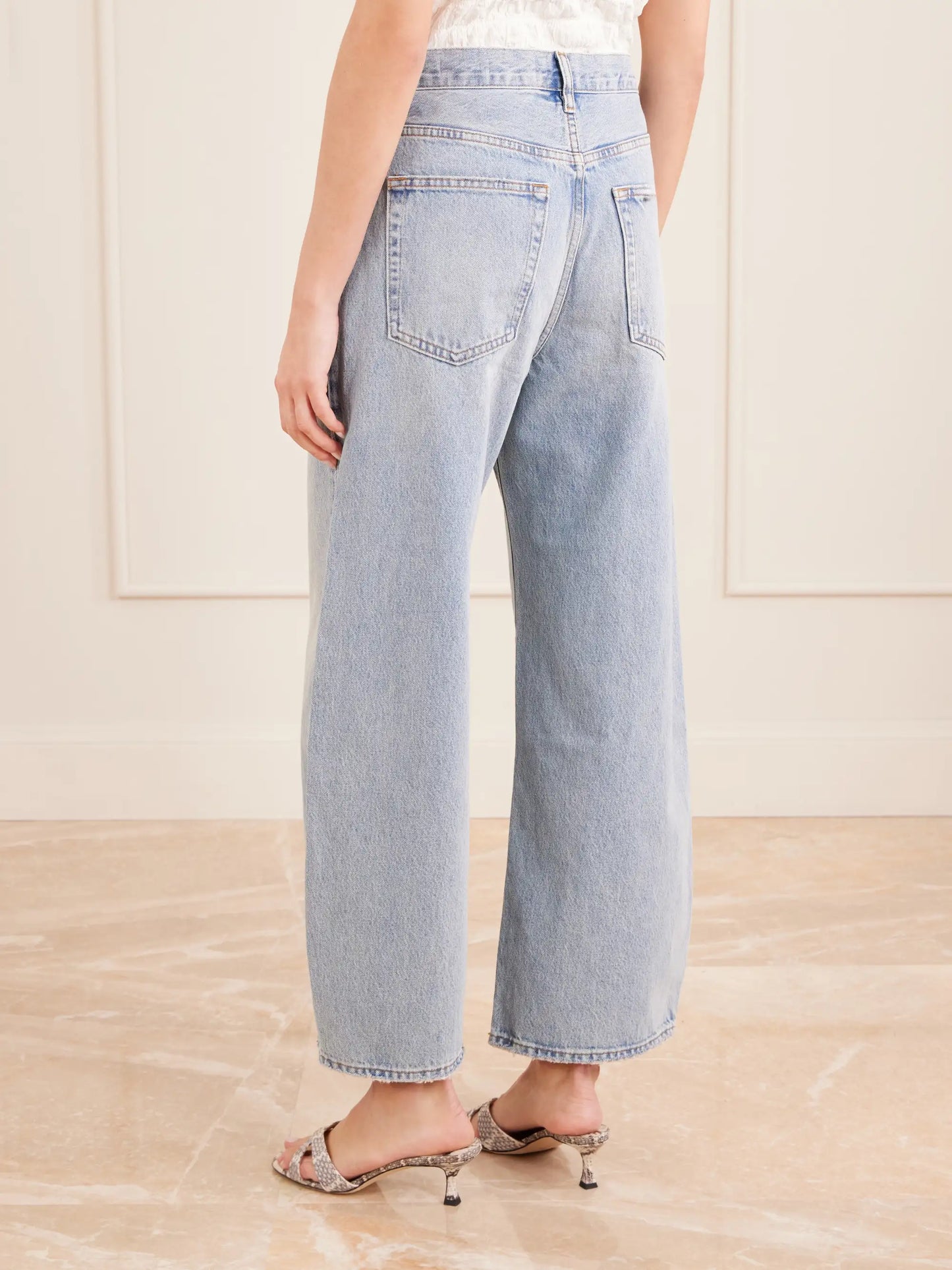 High Rise Curve High-rise Wide-leg Jeans