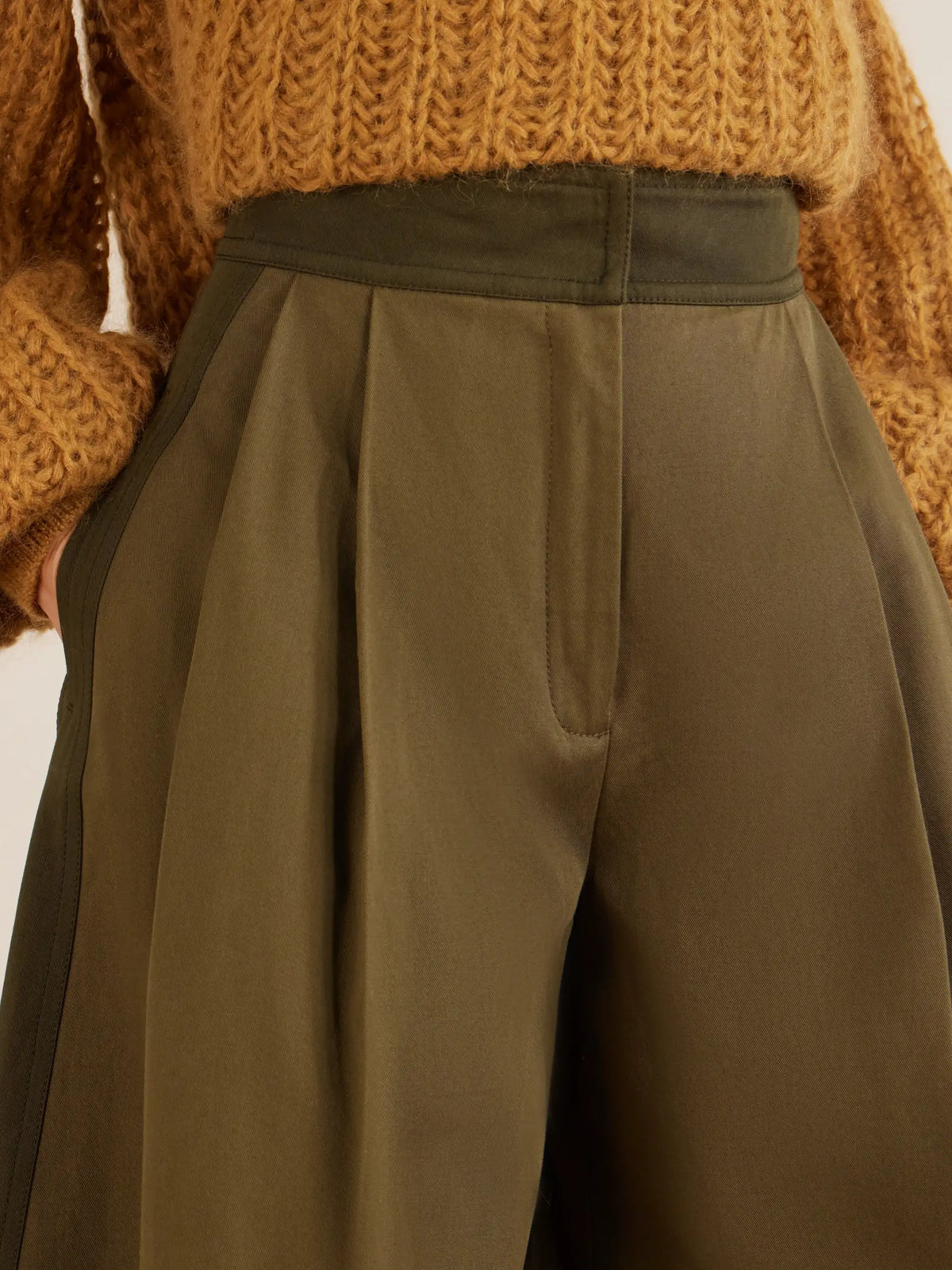 Zimmermann Valiant Pleated Cotton-twill Wide-leg Pants